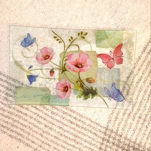 Beautiful Glass Multi Use Serving Plate or Accent Plate